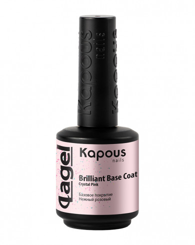 Kapous, Базовое покрытие Нежный розовый Вrilliant Base Coat Crystal Pink, Lagel, 15мл, арт.2941