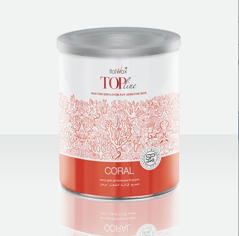 ItalWax Top Line, Воск в банке "Coral" (коралл), 800 мл