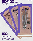 Steritimer, Крафт-пакеты комбинированные для стерилизации, 60*100 мм., ФИОЛЕТОВЫЕ, 100 шт.