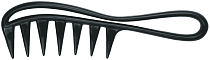 DEWAL, CO-6841 Гребень "Эконом+"моделирующий, с ручкой, черный 18 см